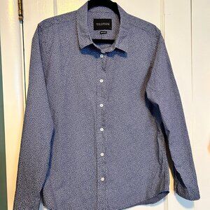 Wildfang Shirt Womens L/Unisex Essential Button-Up Long Sleeve Periwinkle
